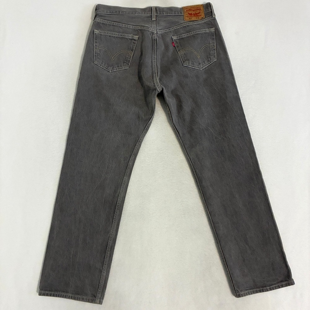 Vtg Y2K Levis 501 Jeans Mens 38x34 (Fits 38x32) Button Fly Straight Work Pants